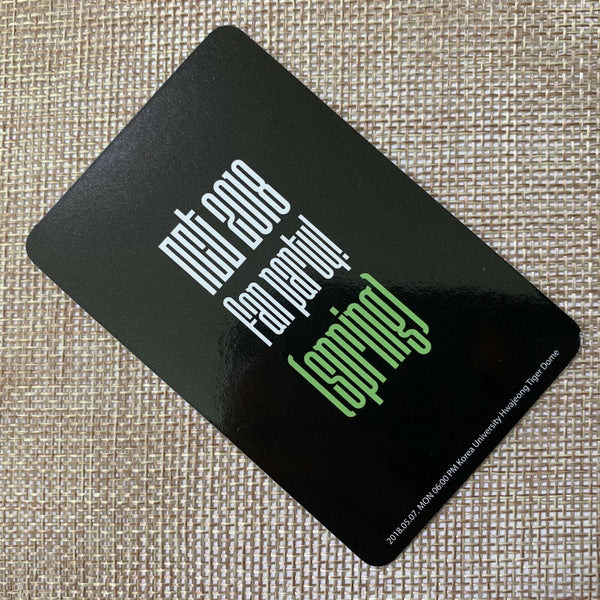 NCT 2018 JAEHYUN [ FAN PARTY SPRING ] Official Limited Photocard / New / Gift