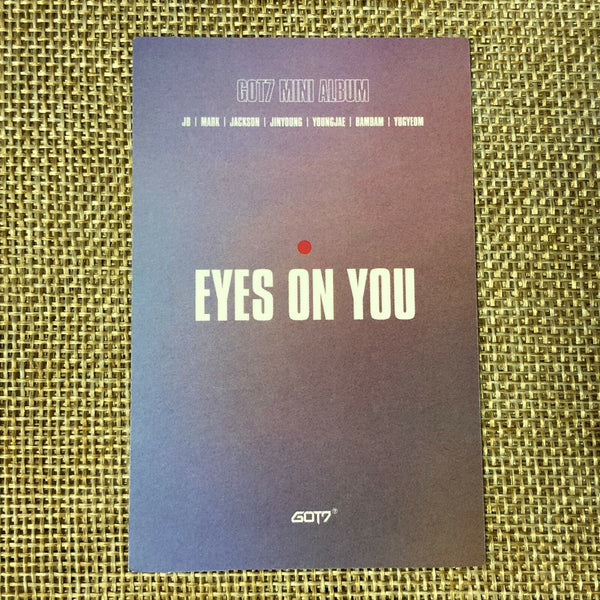 GOT7 BAMBAM [ Eyes On You Album ] Official Photocard, Purple Ver / New / Gift