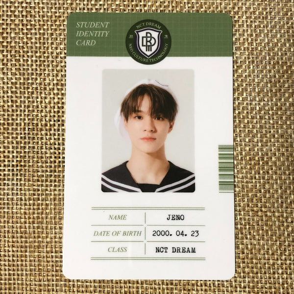 NCT DREAM JENO [ Back to School Kit ] Official Student ID Photocard / New / Gift