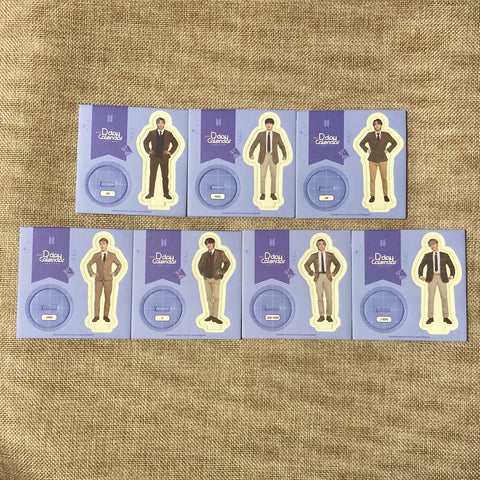 BTS GROUP [FESTA D-Day Calendar 8th Anniversary] Official Stand Set / New / Gift