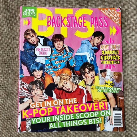 BTS [J-14 Presents: BTS Backstage Pass Fall 2018] Official Magazine / Rare /+G