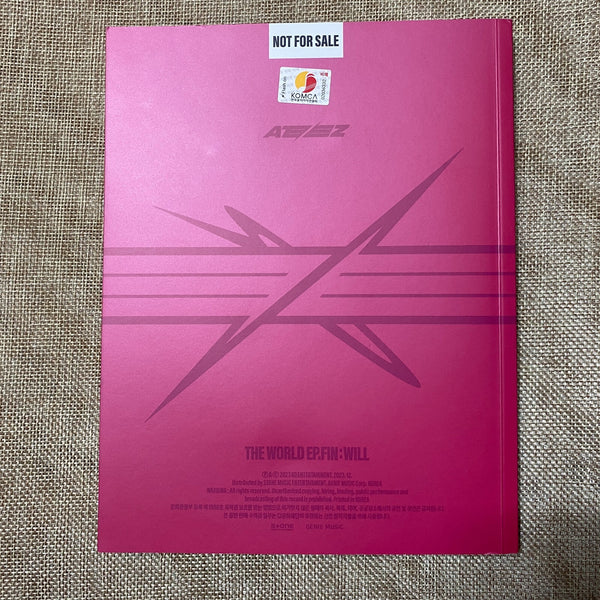ATEEZ #2 [The World EP.FIN: WILL] Signed Promo Album / Autographed Message Set /