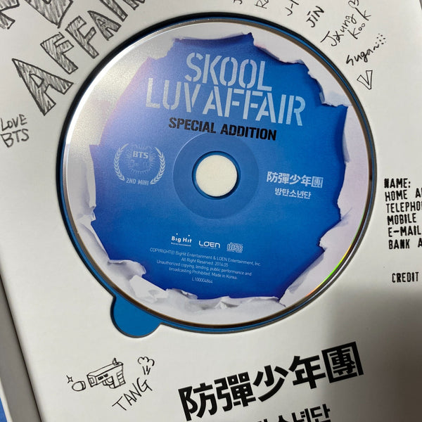 BTS [Skool Luv Affair] Official 2 DVD + CD + Photobook, Special Edition / Gift