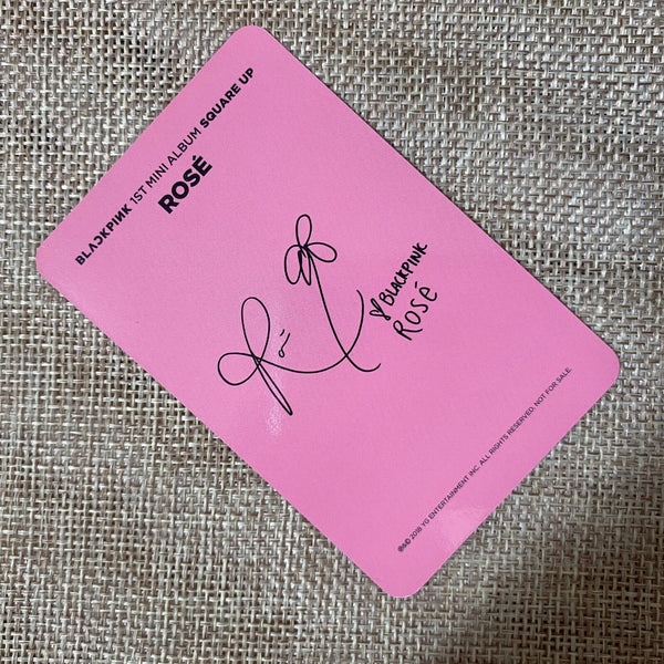 BLACKPINK ROSE #3 [ SQUARE UP ] Official Photocard, 1st Mini Album / New / Gift