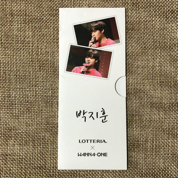 WANNA ONE PARK JIHOON [ LOTTERIA ] Official 4 Cut Photo Photocard / New / Gift