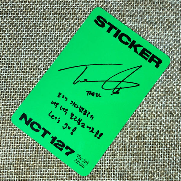 NCT 127 TAEIL [ STICKER ] Official Photocard, STICKY Ver. / New / Gift