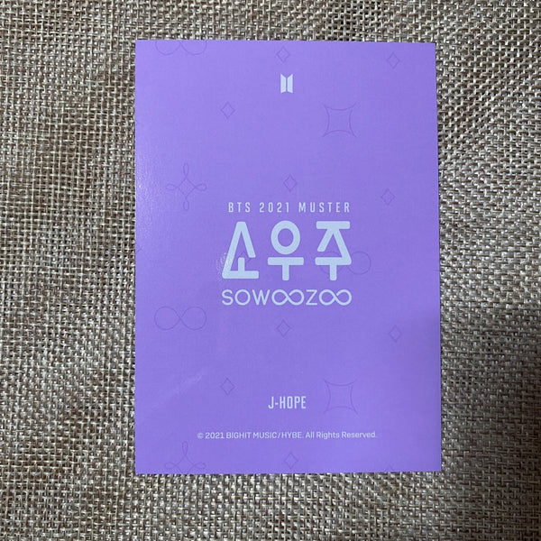 BTS J-HOPE [ 2021 Muster SOWOOZOO Pajama ] Official Photocard / New, Rare / Gift