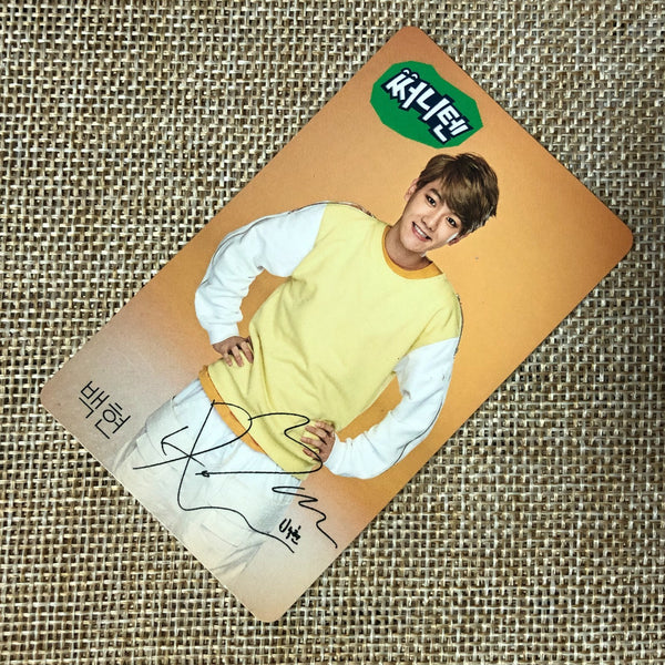 EXO BAEKHYUN [ SUNNY TEN SUNNY 10 ] Official Photocard, EXO-K / New / Gift