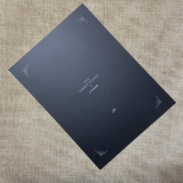 BTS JIN [ 2019 Summer Package ] Mini Poster Photocard / New, Rare / Gift