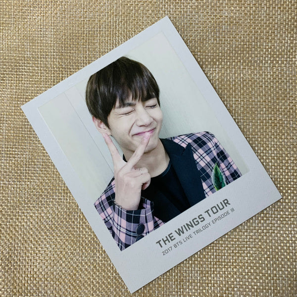 BTS V [WINGS Tour 2017 Trilogy Ticket] Official Polaroid Photocard / New / Gift