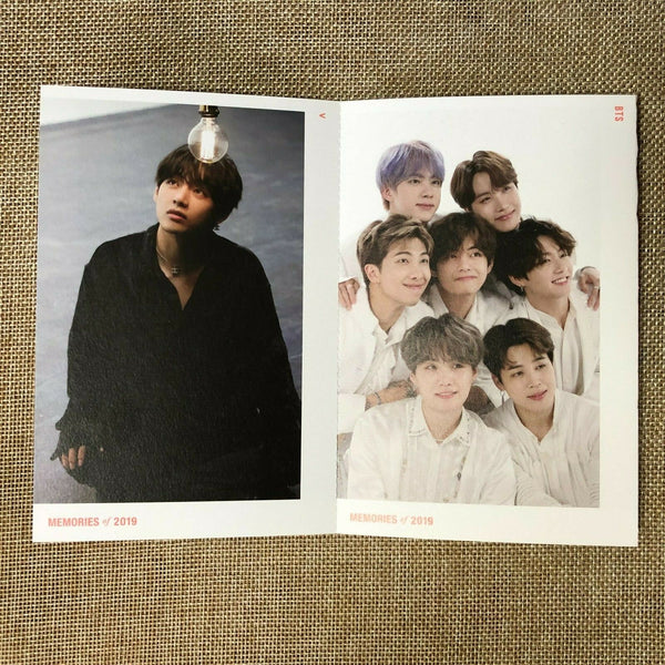 BTS [Memories of 2019] Official DVD Folding Mini Booklet Photobook / New / Gift