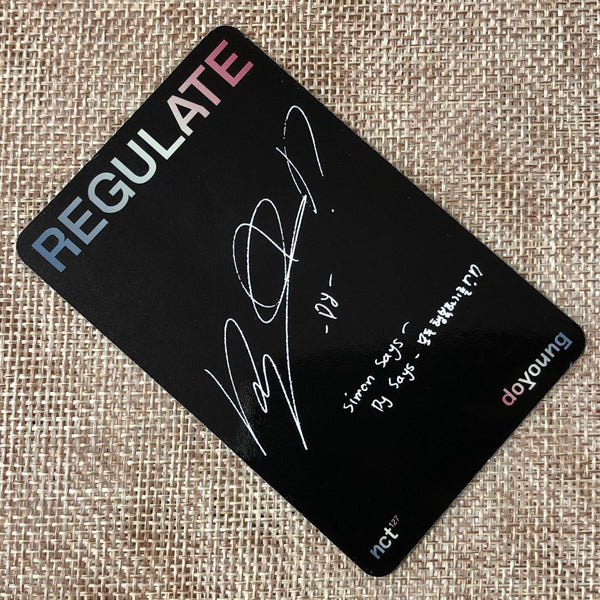 NCT DOYOUNG [ Regulate ] Official Photocard, 1st Repackage Album / New / Gift
