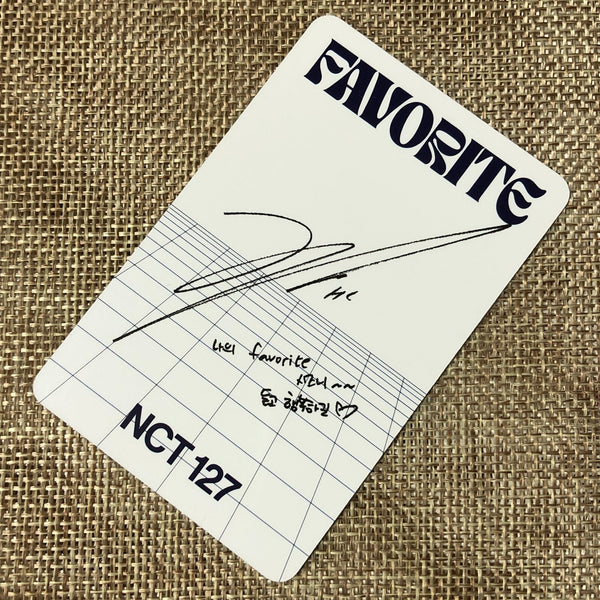 NCT 127 HAECHAN [FAVORITE] Official Photocard, 3rd Repackage CATHARSIS / Gift