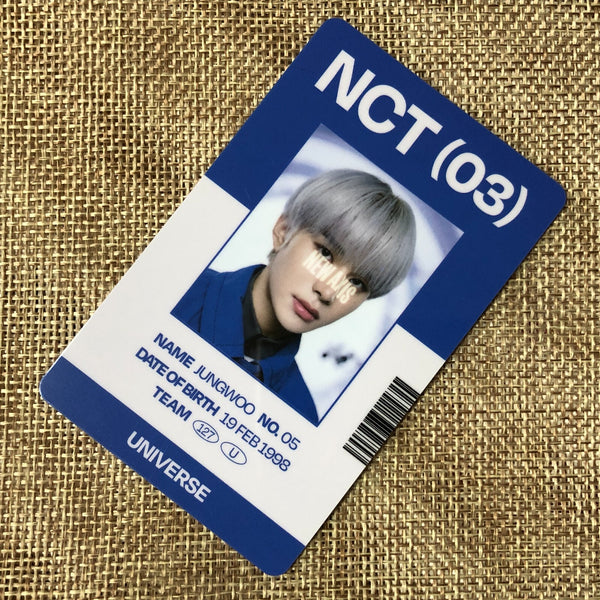 NCT JUNGWOO [ UNIVERSE SMTOWN MD ] Official ID Photocard / New / Gift