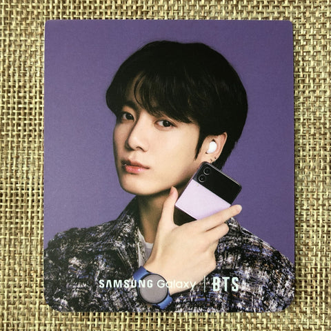 BTS JUNGKOOK [Samsung Galaxy Z Flip 4] Official Photocard, Limited / New / Gift