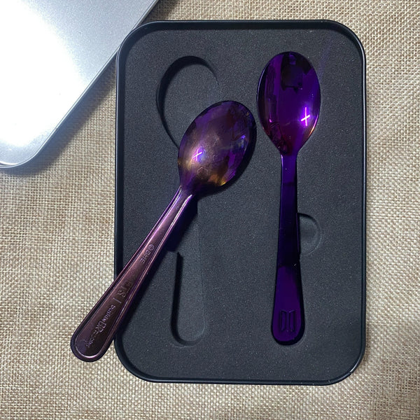 BTS [ BASKIN ROBBINS ] Official Purple Ice Cream Spoon / Mint, Rare / Gift