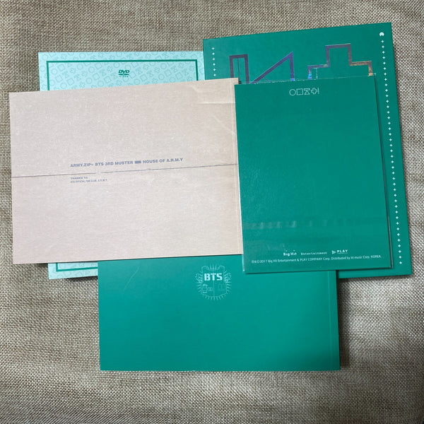BTS 3rd Muster ARMY.ZIP DVD / 3 Disc Photobook, Story, Sticker, 2nd DVD Defectiv