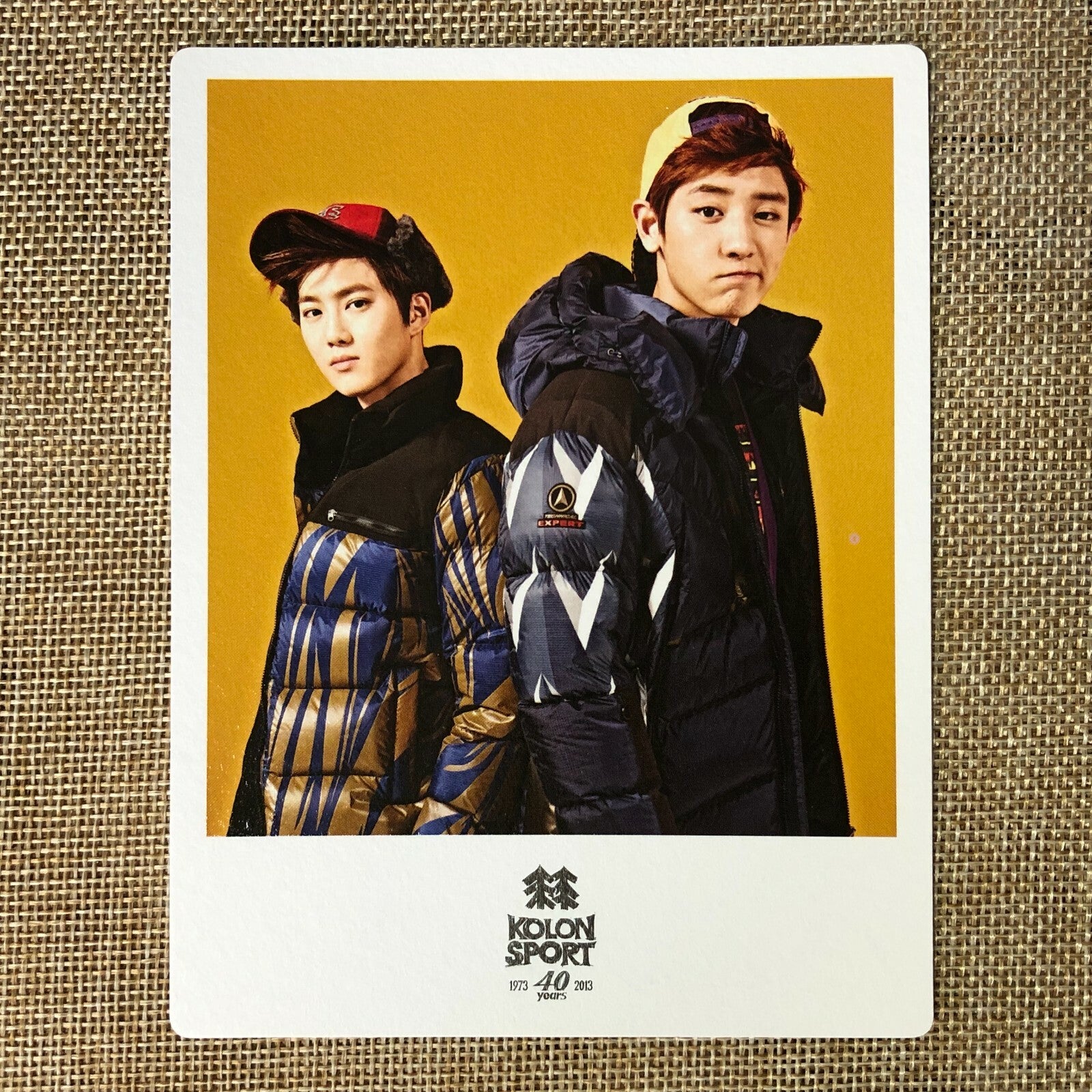 EXO SUHO CHANYEOL [KOLON Sport] Official Polaroid Photocard, EXO K M / Gift