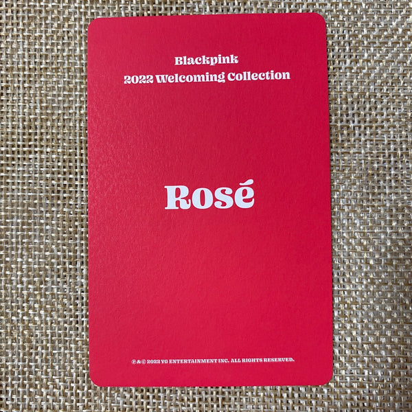BLACKPINK ROSE #6 [ 2022 Welcoming Collection ] Official Photocard / New / Gift