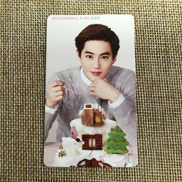 EXO SUHO [ Baskin Robbins ] Official Photocard, EXO-K / New, Rare / Gift