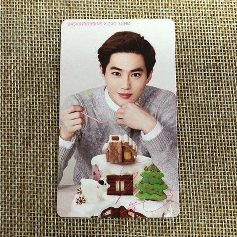 EXO SUHO [ Baskin Robbins ] Official Photocard, EXO-K / New, Rare / Gift