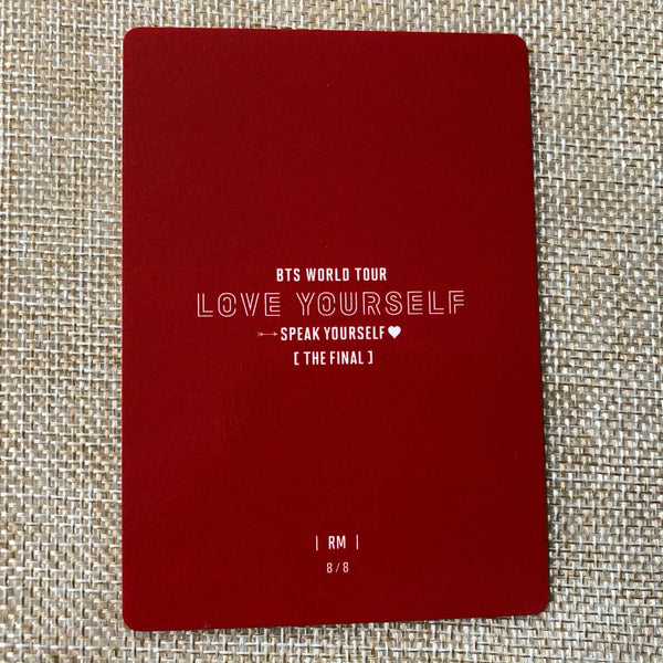 BTS RM 8/8 [ Speak Yourself The Final ] Official Mini Photocard / New / Gift