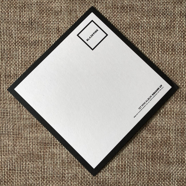 BLACKPINK GROUP [SQUARE UP] Official Postcard, 1st Mini Black Ver. / New / Gift