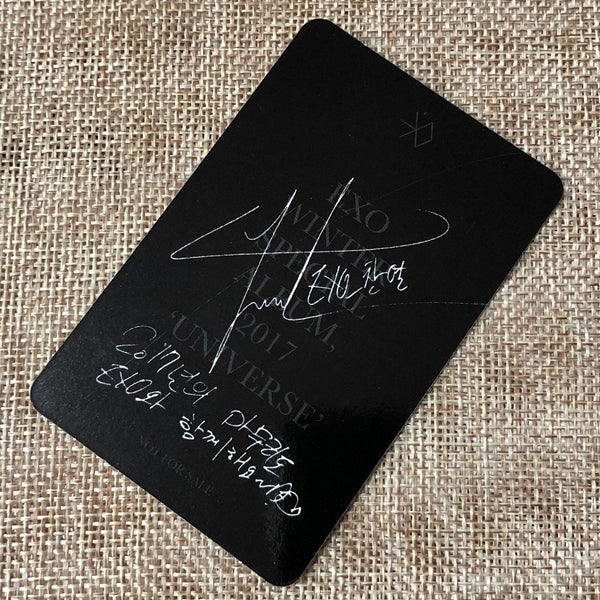 EXO CHANYEOL [2017 Winter Special Universe] Official Photocard / New, Rare /+G