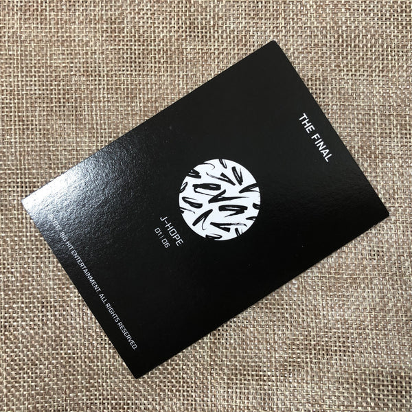 BTS J-HOPE 1/6 [ The Wings Tour Final Concert ] Official Mini Photocard / Gift