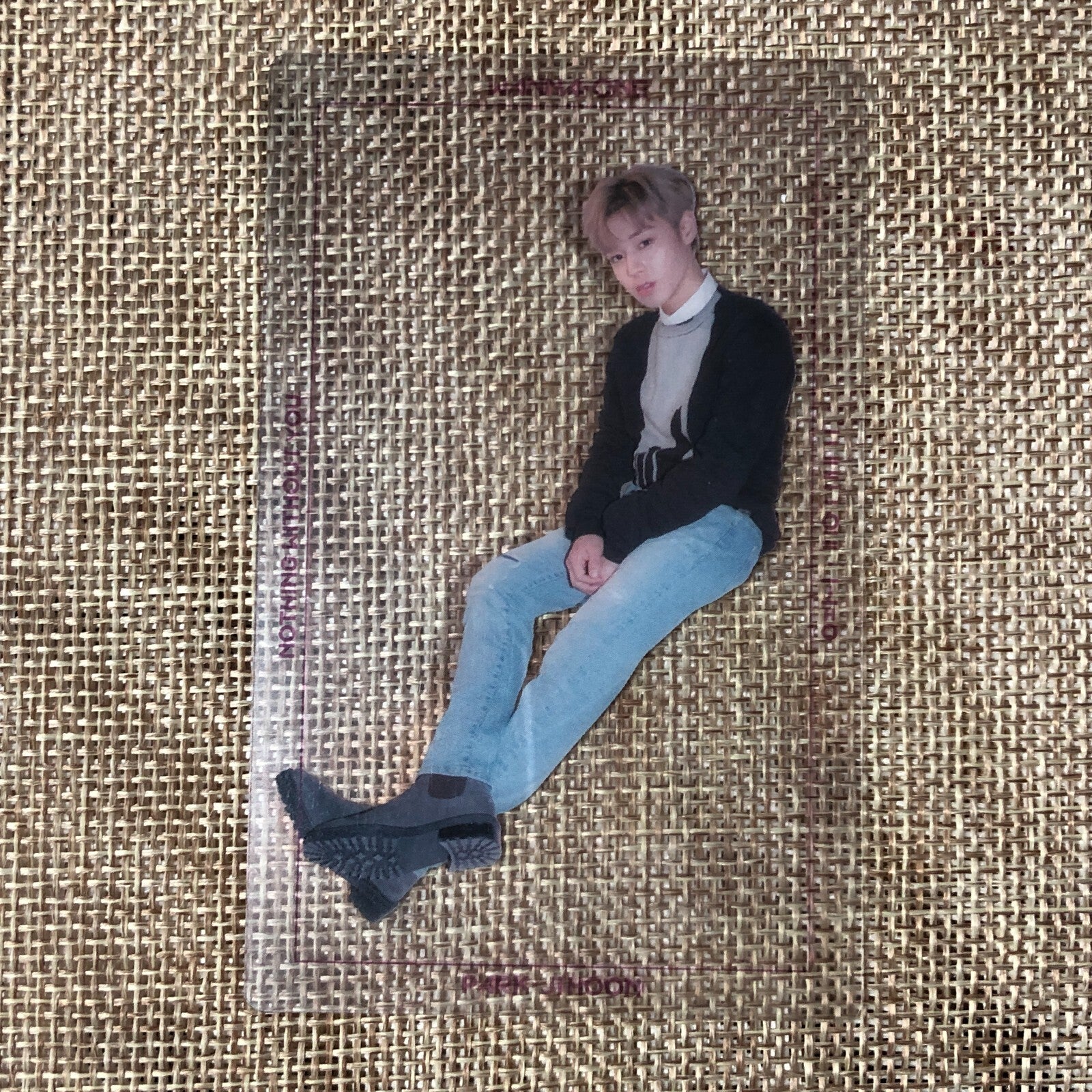WANNA ONE PARK JIHOON [Nothing Without You] Official Transparent Photocard /+G