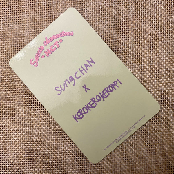 NCT SUNGCHAN [ NCT X SANRIO A Ver. ] Official Character Photocard / New / Gift