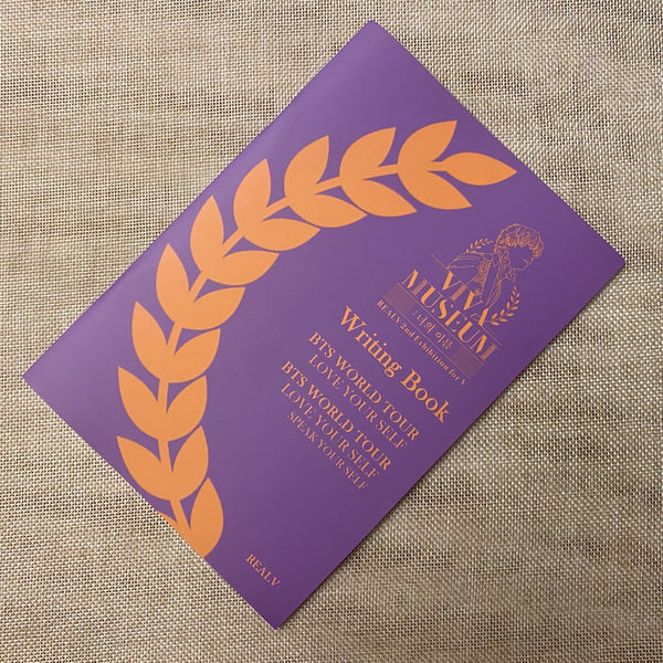 BTS V [ VIVA MUSEUM Exhibition ] Writing Book, RealV / New, Rare / Gift