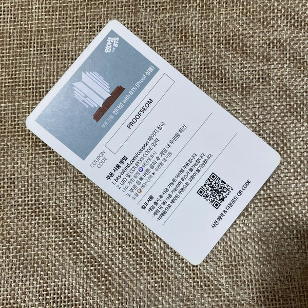 BTS V [PROOF Weverse POB BTS Island : In The SEOM] Official Photocard / Gift