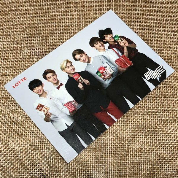 EXO GROUP #4 [ Lotte Pepero Day ] Official Photocard, EXO-K / New, Rare / Gift