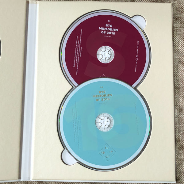 BTS GROUP [ Memories of 2016 ] Official Photobook + DVD Set / New / Gift