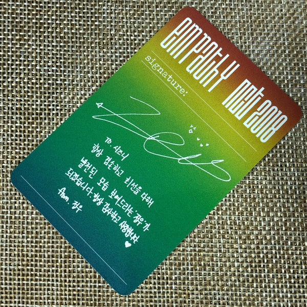 NCT 2018 JUNGWOO [EMPATHY] Official Photocard Dream Ver, 1st Album / New / Gift