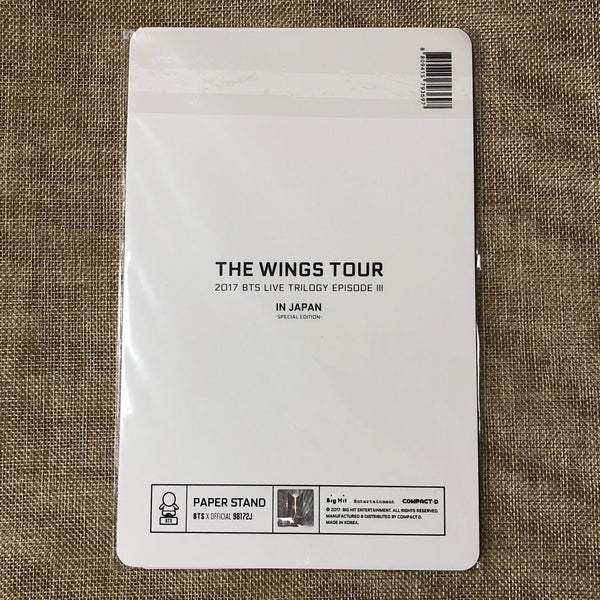 BTS JIN [ The Wings Tour in Japan Special ] Official MD Paper Stand / New / Gift