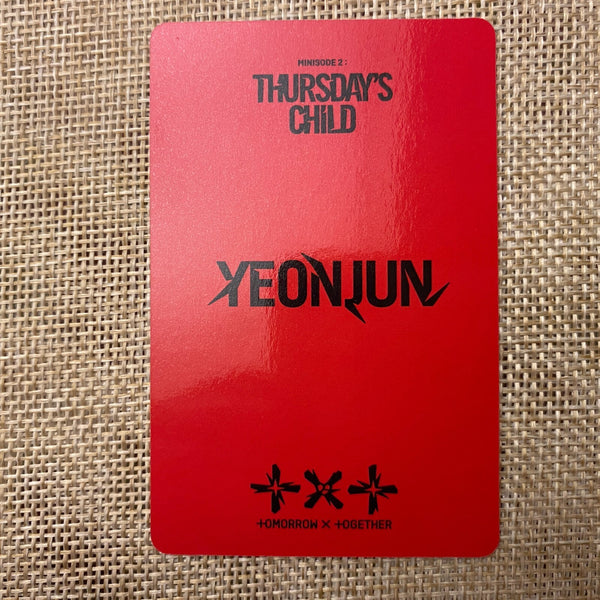 TXT YEONJUN [MINISODE 2 : Thursday's Child] Official Photocard, Mess Ver / Gift