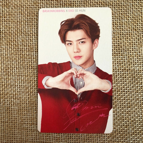 EXO SEHUN [ Baskin Robbins ] Official Photocard / New / Gift