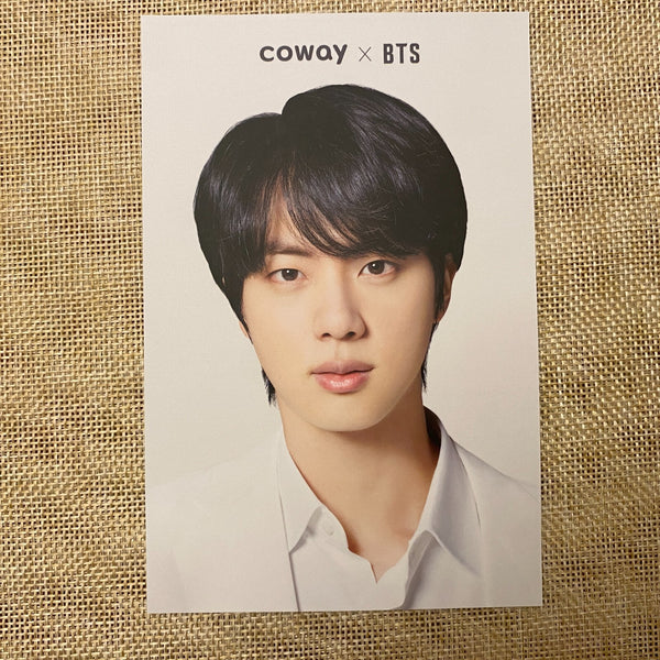 BTS JIN #2 [BTS x COWAY] Official Postcard Photocard Limited / New, Rare / Gift