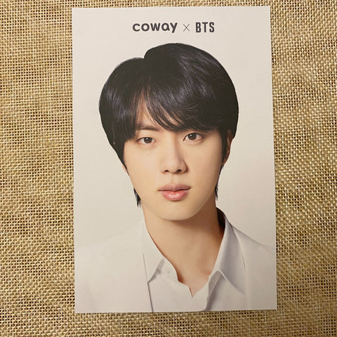 BTS JIN #2 [BTS x COWAY] Official Postcard Photocard Limited / New, Rare / Gift