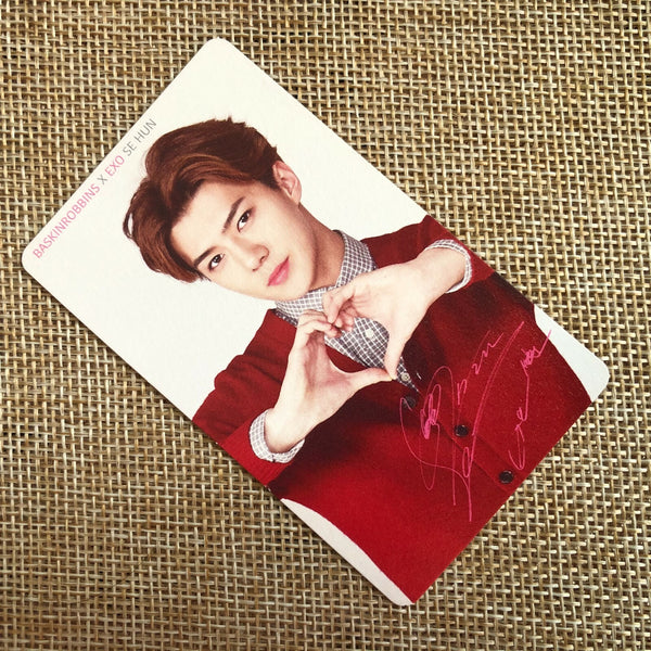 EXO SEHUN [ Baskin Robbins ] Official Photocard / New / Gift
