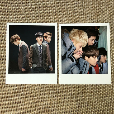 EXO GROUP [SM] Official Goods Polaroid Photocard Set of 2, Postcard / New / Gift