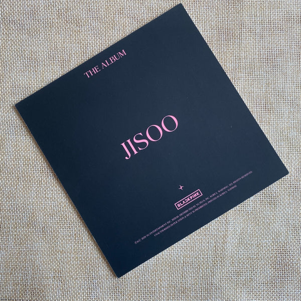 BLACKPINK JISOO [THE ALBUM] Official Square Photocard Postcard, 15cm / Gift