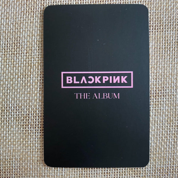 BLACKPINK JISOO [THE ALBUM Ktown4U] Official Photocard, Straight Hair / Gift