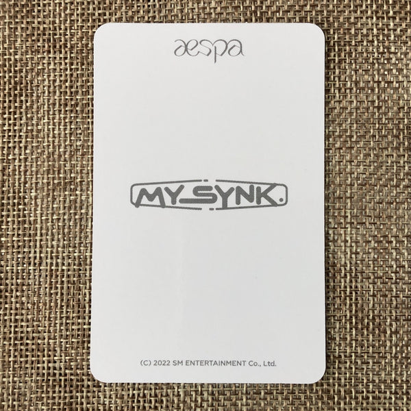 AESPA GISELLE [ 2022 FAN MEETING MY SYNK. ] Official Photocard / New / Gift