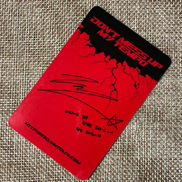 EXO CHEN [ Don't mess up My Tempo ] Official Photocard, Vivace 5th / New / Gift