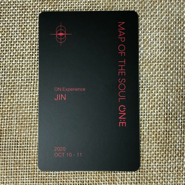 BTS JIN [ Map of the Soul ON:E DVD ] Official Photocard / New / Gift