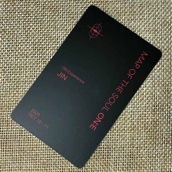BTS JIN [ Map of the Soul ON:E DVD ] Official Photocard / New / Gift