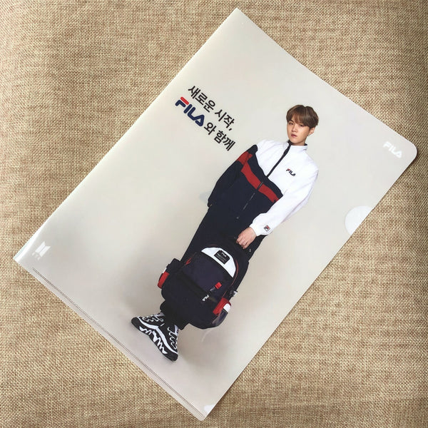 BTS SUGA [ FILA ] Official Clear File Holder / New, Rare / Gift